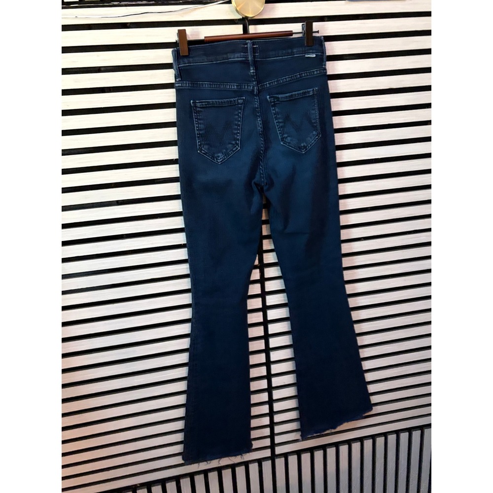NWT Mother The Weekender Fray Jeans Chip On My Shoulder Flare Premium Luxury 25 - Picture 3 of 9